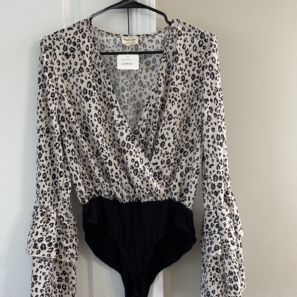 Peach Love Body Suit, Size Large